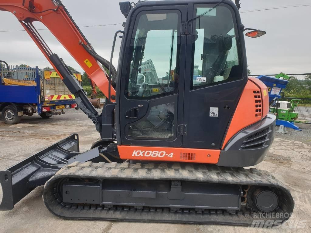 Kubota KX 080-4 Vidutinės galios ekskavatoriai 7-12 t