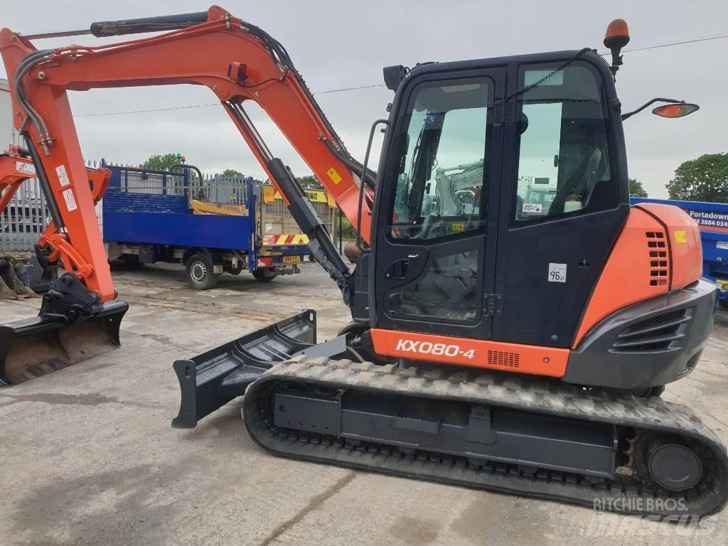 Kubota KX 080-4 Vidutinės galios ekskavatoriai 7-12 t