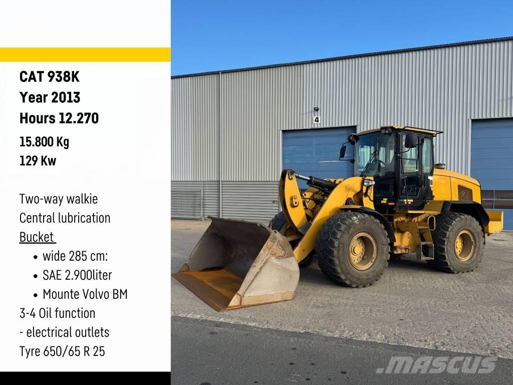 CAT 938 K Naudoti ratiniai krautuvai
