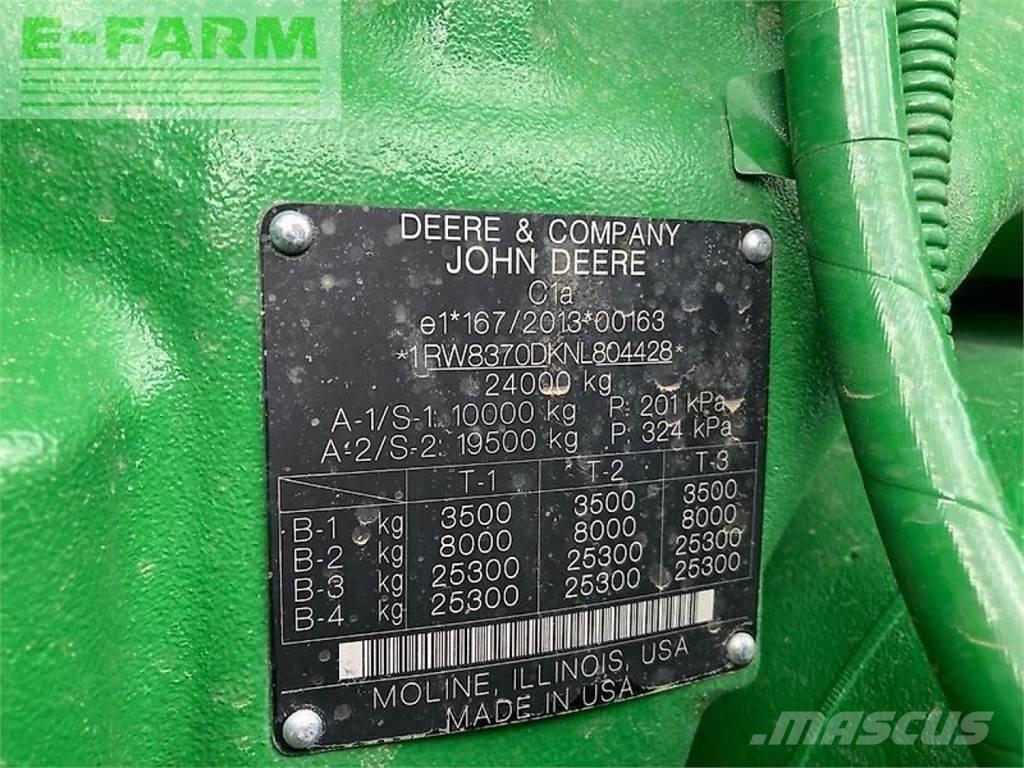 John Deere 8rx370 Traktoriai
