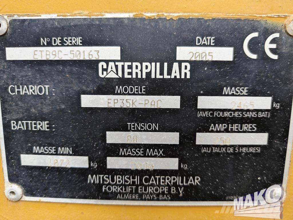 CAT EP 35 K PAC Elektriniai šakiniai krautuvai