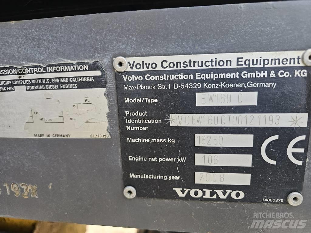 Volvo EW 160 C Ratiniai ekskavatoriai