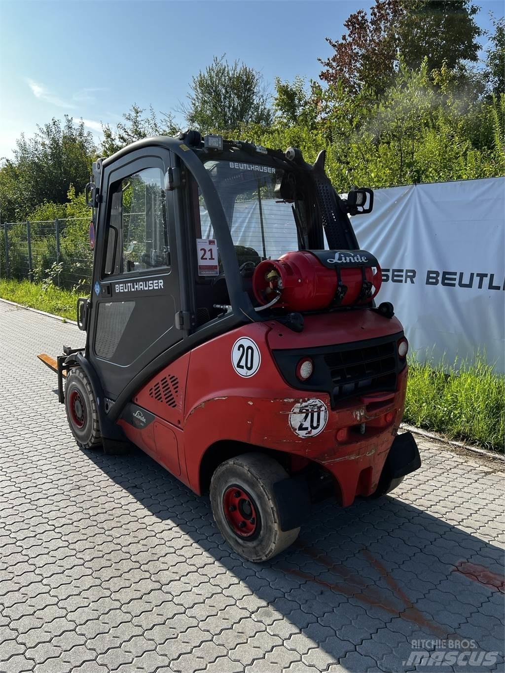 Linde H25T/600 LPG (dujiniai) krautuvai