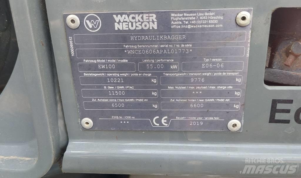 Wacker Neuson EW100 Ratiniai ekskavatoriai