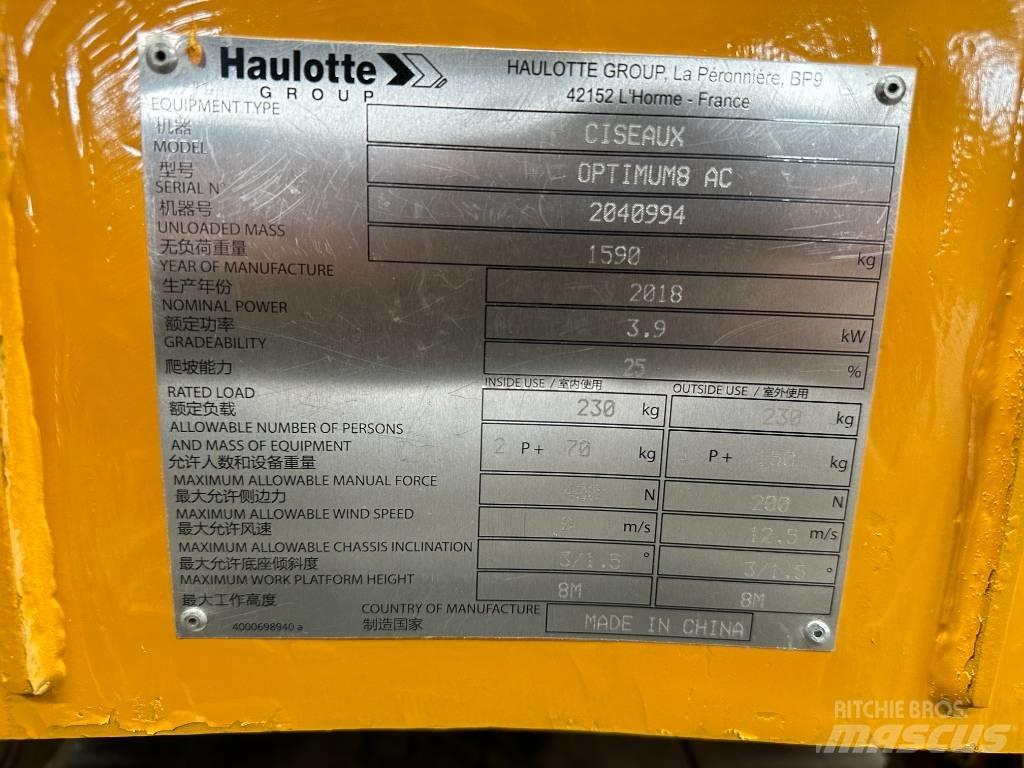 Haulotte OPTIMUM 8 Žirkliniai keltuvai