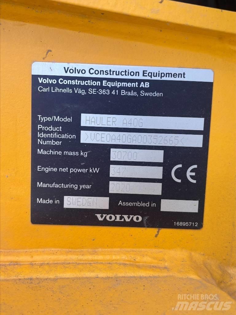 Volvo A40G Karjeriniai savivarčiai