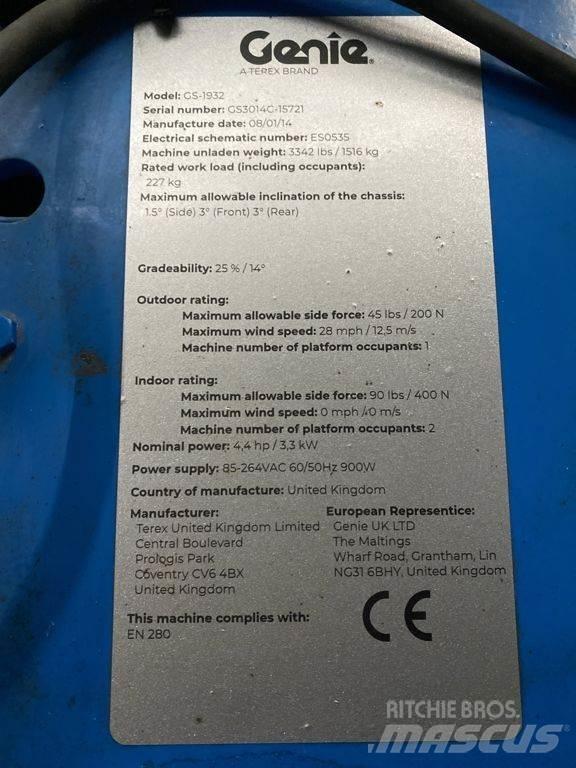 Genie GS1932 Žirkliniai keltuvai