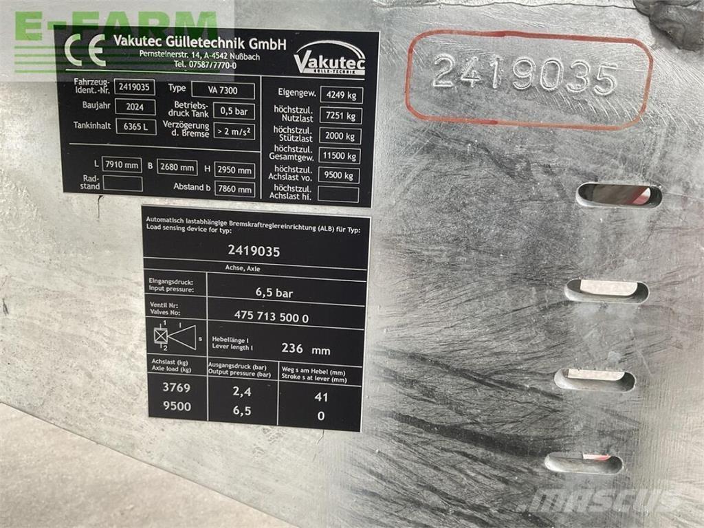  va 7300 Cisternos puspriekabės