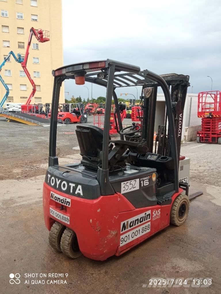Toyota 8FBE16T Elektriniai šakiniai krautuvai