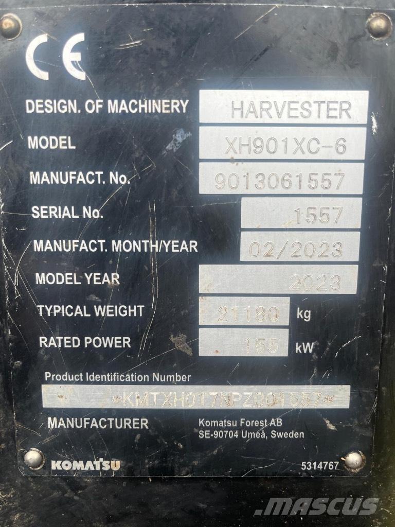 Komatsu 901 XC Miško technika (Harvesteriai)