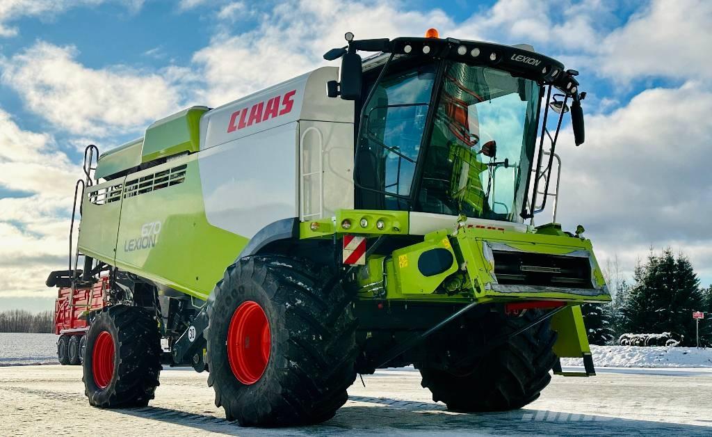 CLAAS Lexion 670 Derliaus nuėmimo kombainai