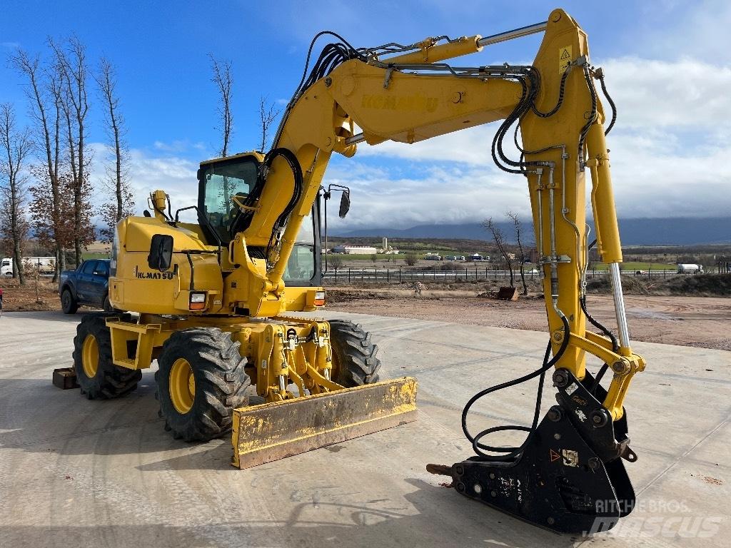Komatsu PW 98 MR-8 Ratiniai ekskavatoriai