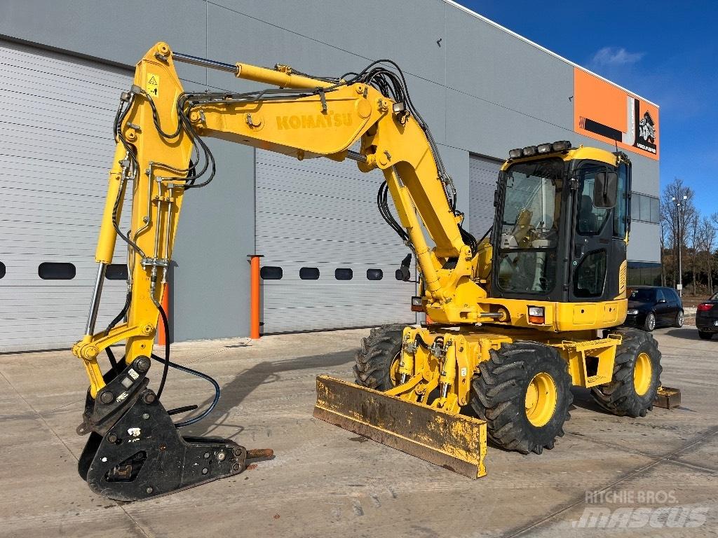 Komatsu PW 98 MR-8 Ratiniai ekskavatoriai