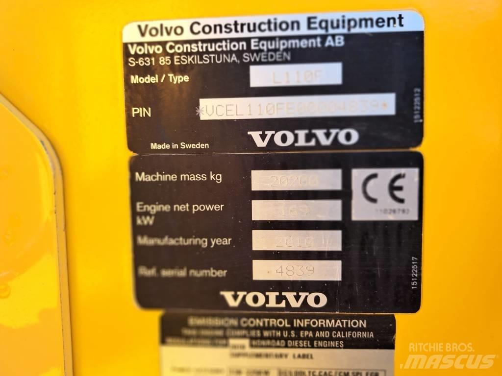 Volvo L 110 F Naudoti ratiniai krautuvai