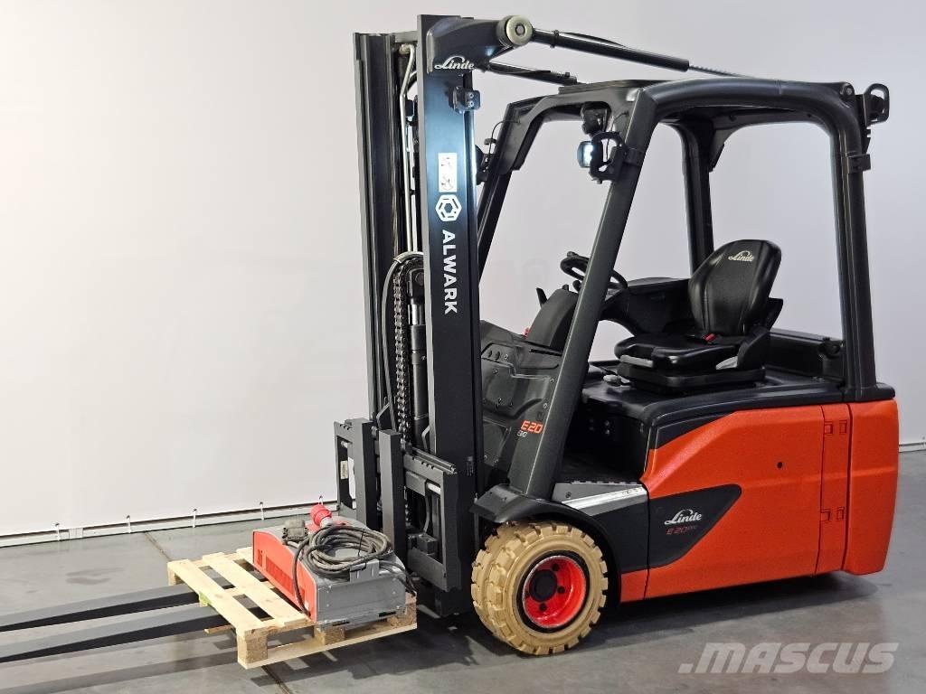 Linde E20L Elektriniai šakiniai krautuvai