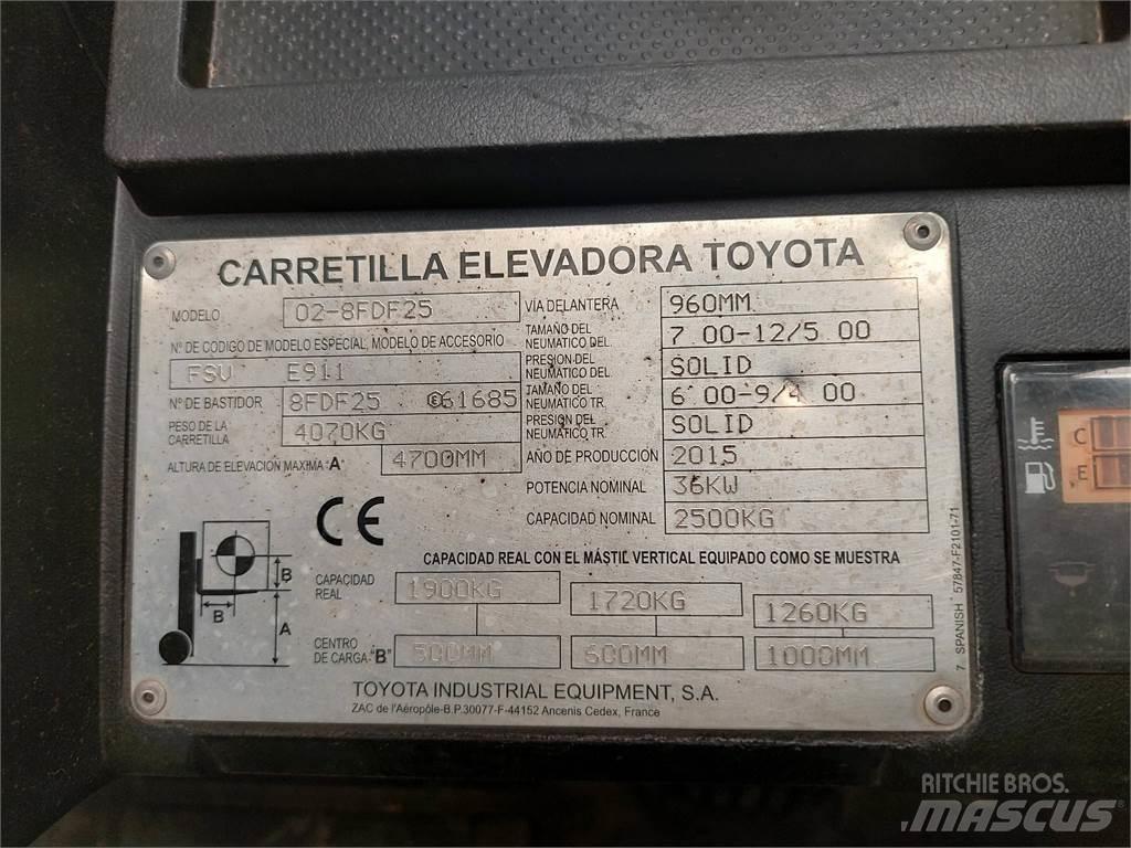 Toyota 02 8FDF25 Dyzeliniai krautuvai