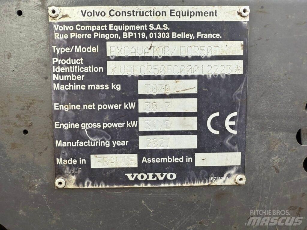 Volvo ECR50F Mini ekskavatoriai < 7 t