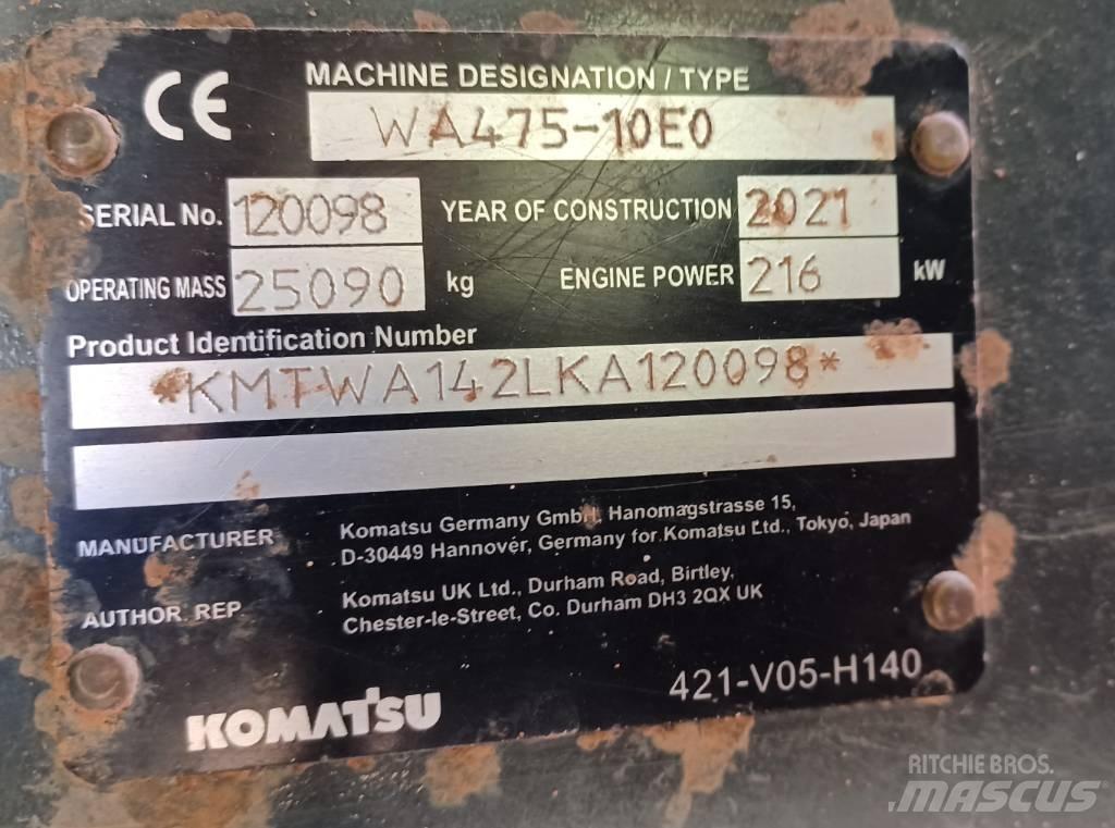 Komatsu WA 475-10E0 Naudoti ratiniai krautuvai