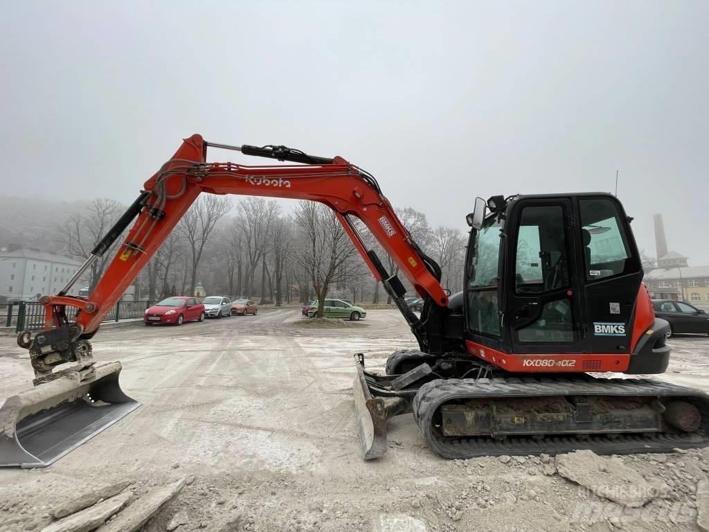 Kubota KX 080-4a2 Vidutinės galios ekskavatoriai 7-12 t