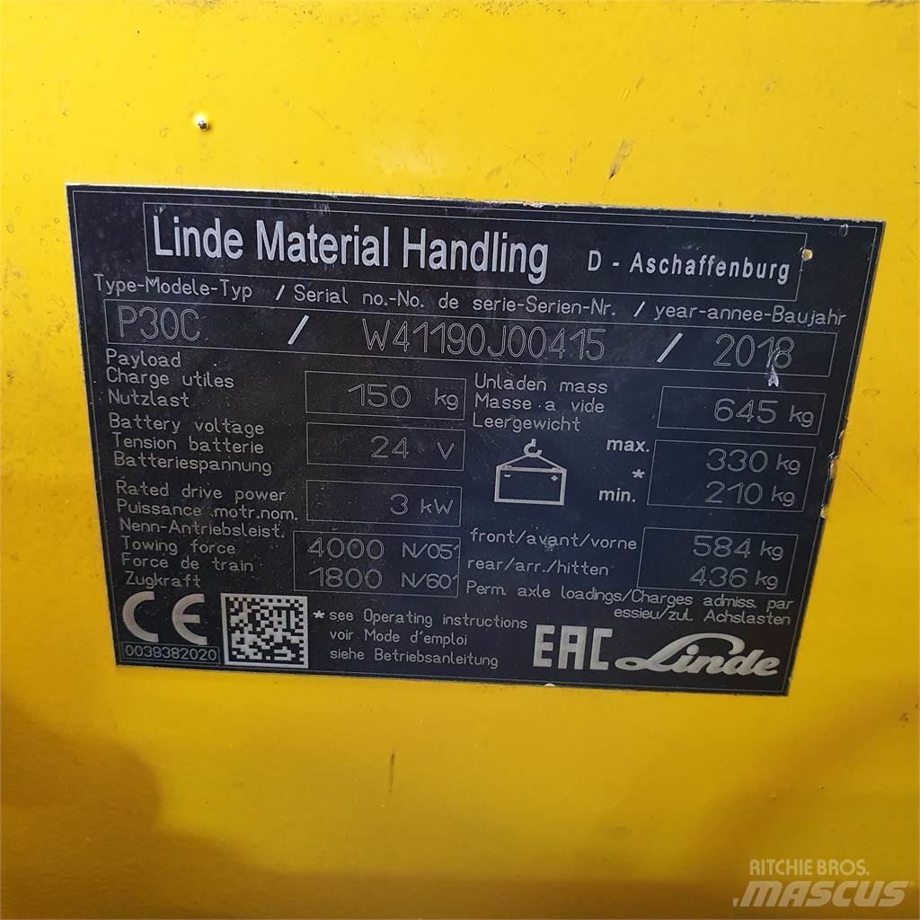 Linde P30C Buksyravimo vilkikai