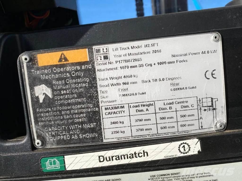 Hyster H2.5FT LPG (dujiniai) krautuvai