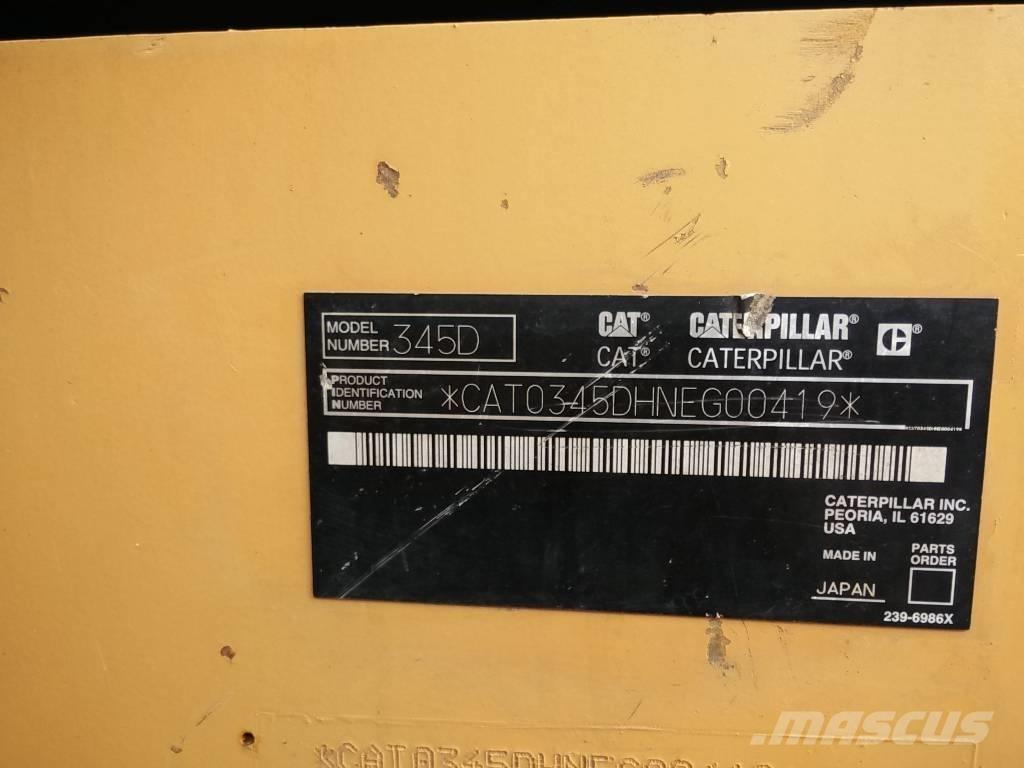 CAT 345 D L Vikšriniai ekskavatoriai