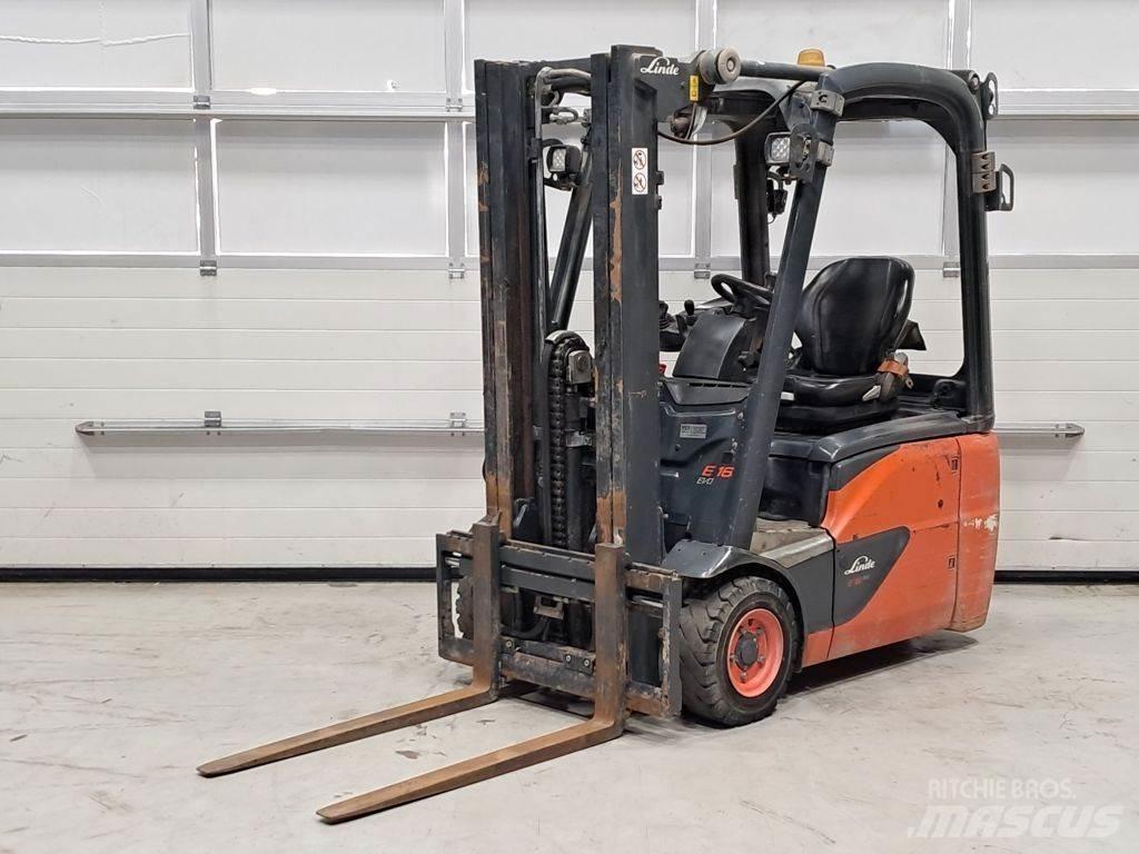 Linde E16C-03 Elektriniai šakiniai krautuvai