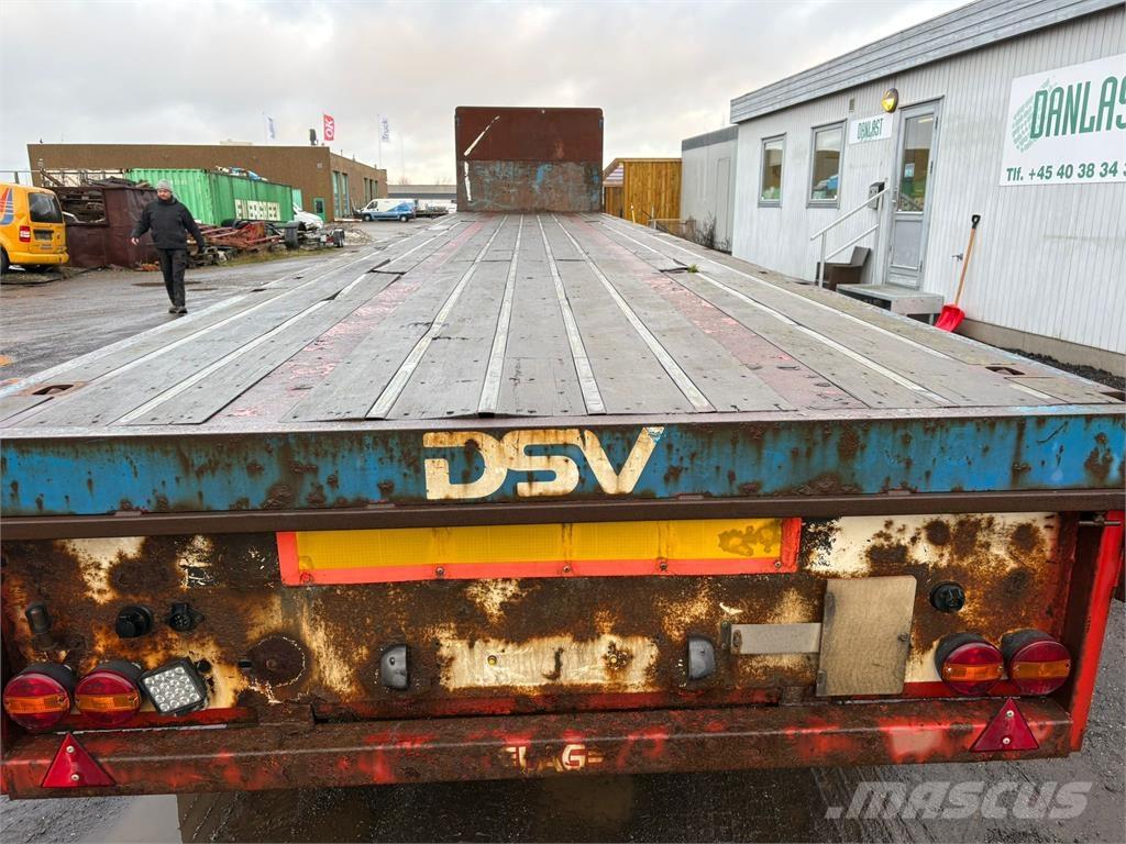  L A G 3aks Bortinių sunkvežimių priekabos su nuleidžiamais bortais