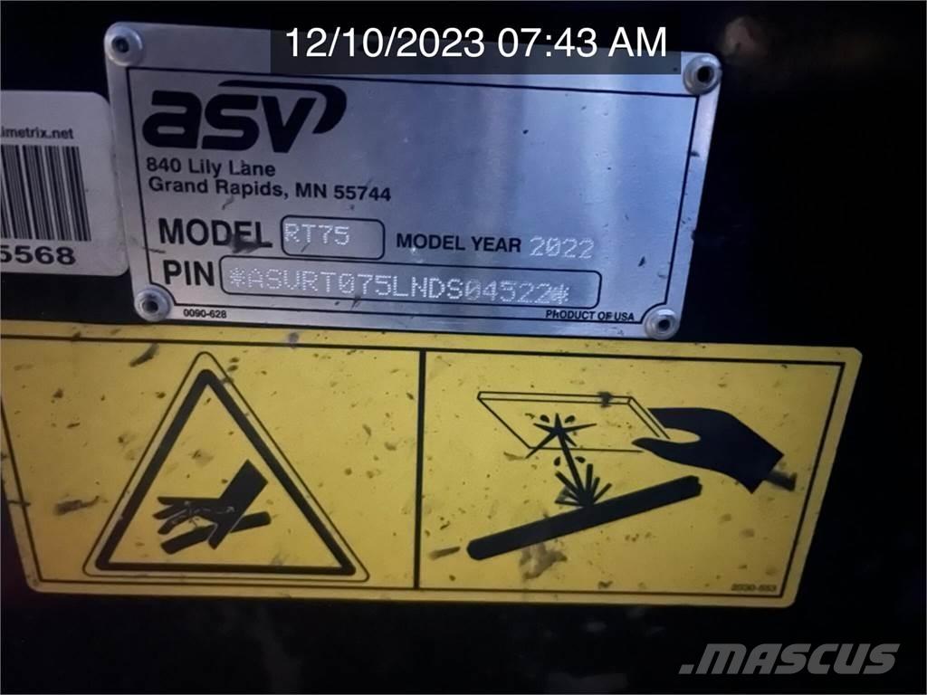 ASV POSI-TRACK RT75 Krautuvai su šoniniu pasukimu