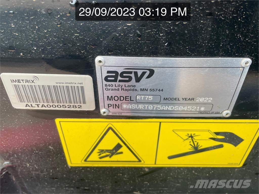 ASV POSI-TRACK RT75 Krautuvai su šoniniu pasukimu