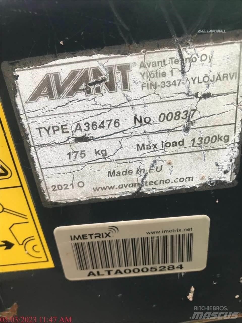 Avant 755I Naudoti ratiniai krautuvai
