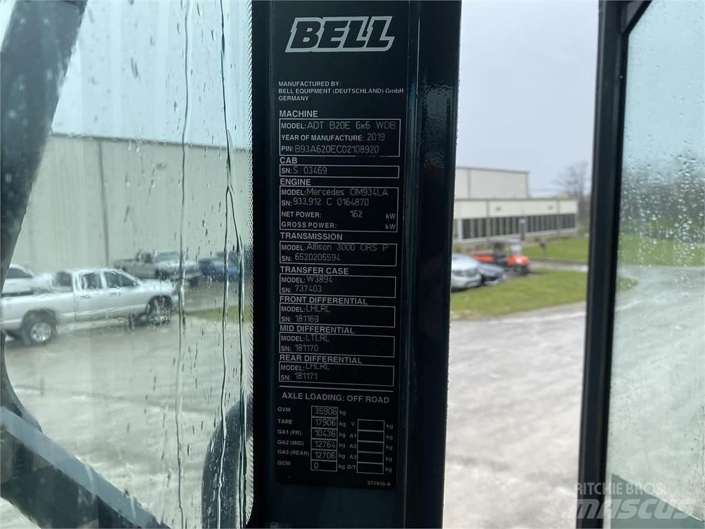 Bell B20E Karjeriniai savivarčiai