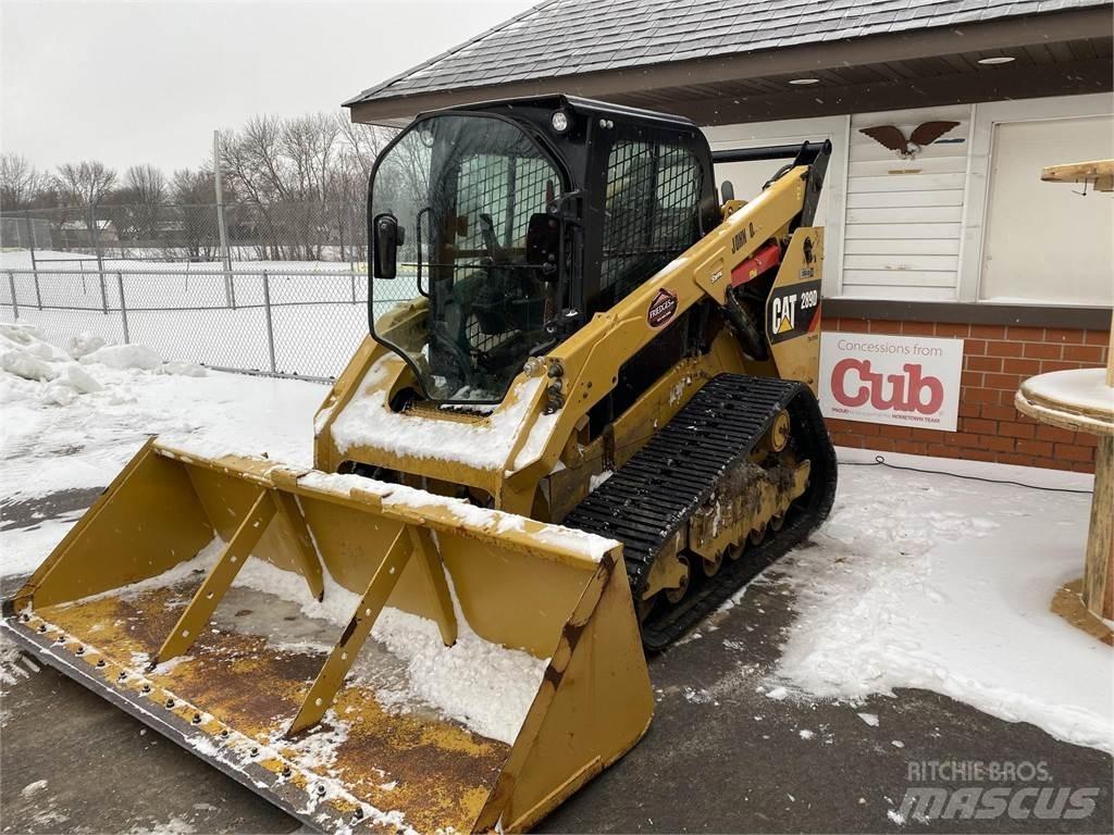 CAT 289D Krautuvai su šoniniu pasukimu