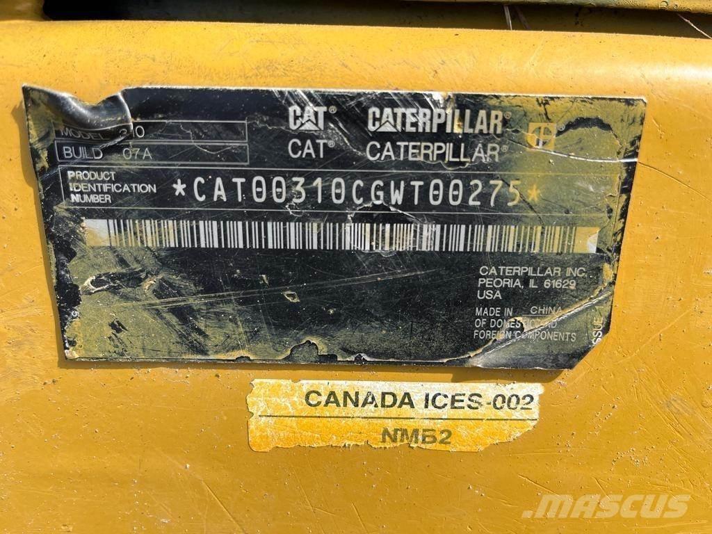 CAT 310 Vikšriniai ekskavatoriai