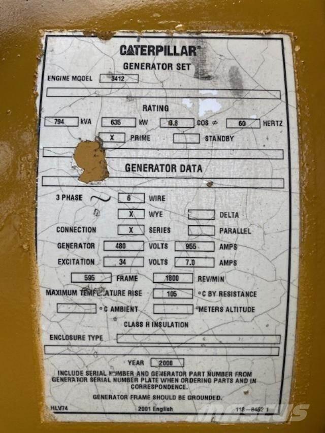 CAT 635 KW Kiti generatoriai