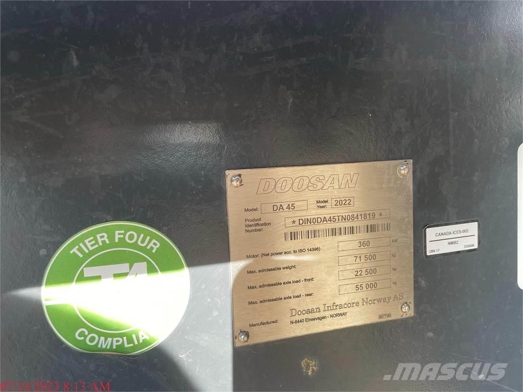 Doosan DA45-5 Karjeriniai savivarčiai