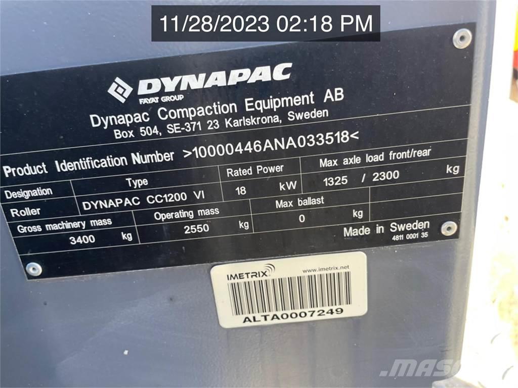 Dynapac CC1200 VI Porinių būgnų volai