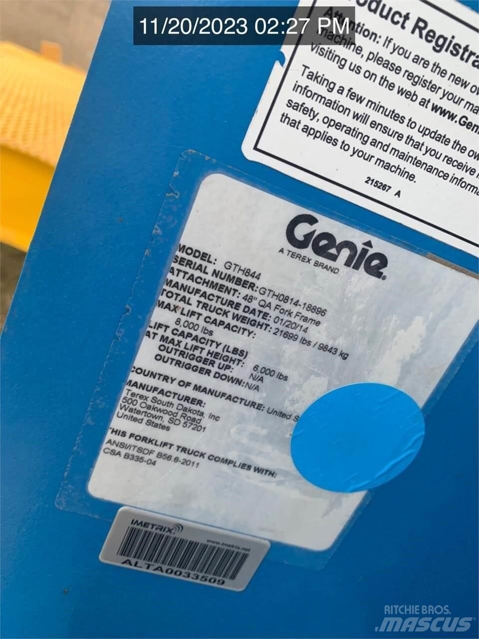 Genie GTH844 Teleskopiniai krautuvai