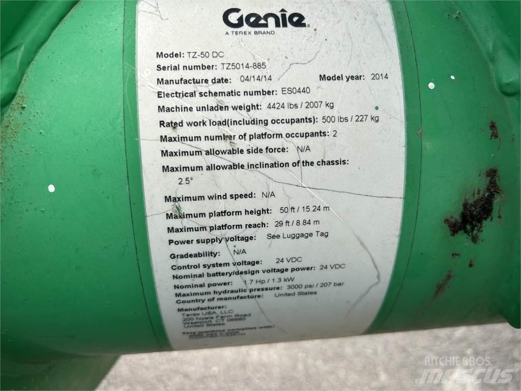 Genie TZ50 Ant priekabų montuojamos kėlimo platformos