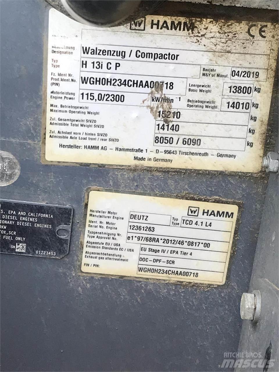 Hamm H13ICP Atliekų presai
