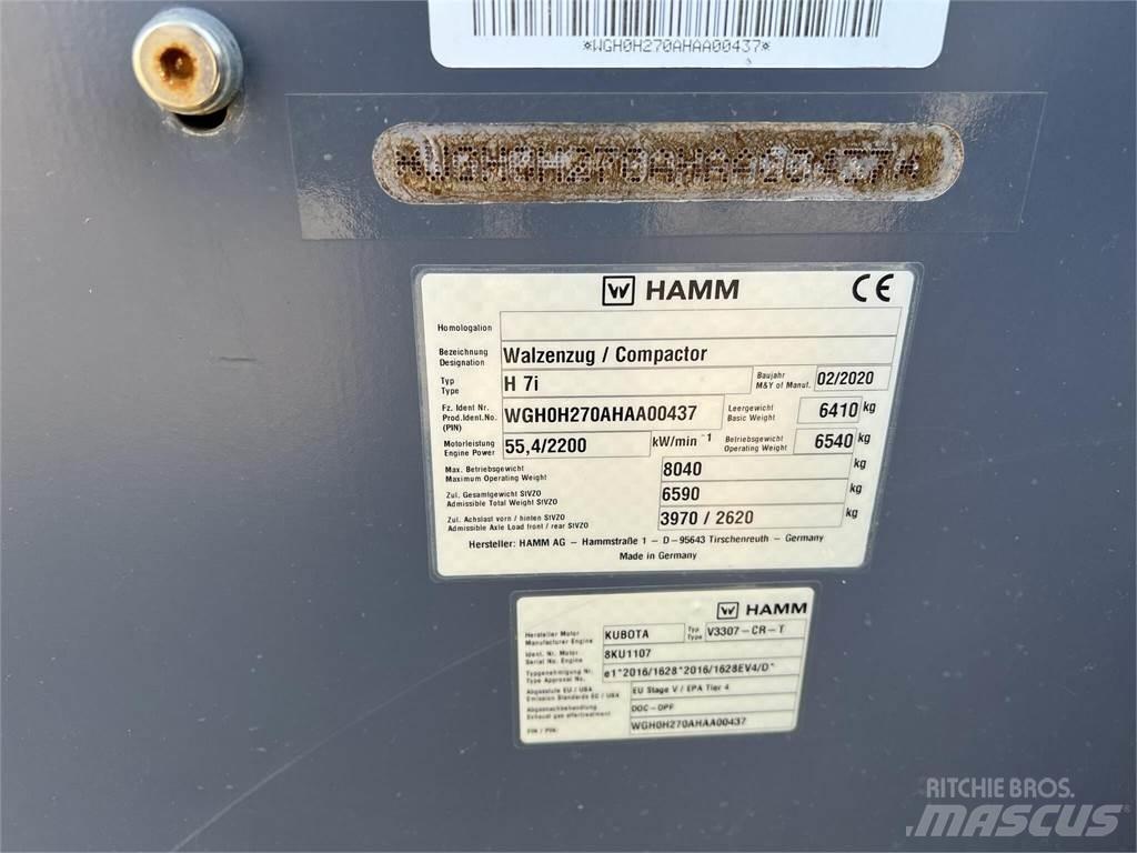 Hamm H7I Porinių būgnų volai
