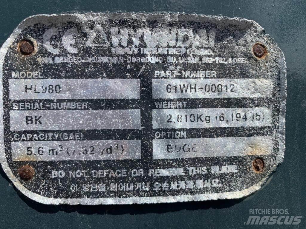 Hyundai HL980 Naudoti ratiniai krautuvai