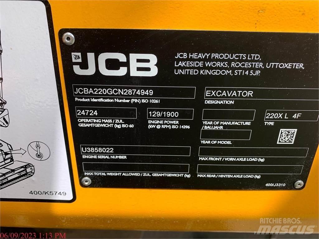 JCB 220X Vikšriniai ekskavatoriai
