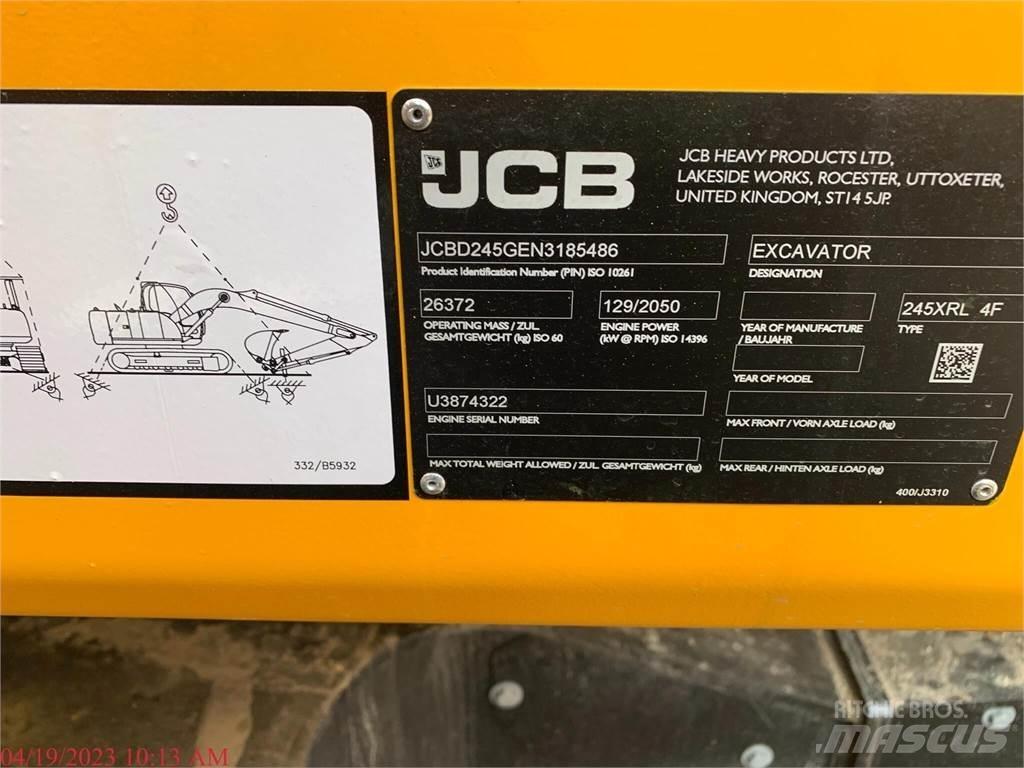 JCB 245XR Vikšriniai ekskavatoriai