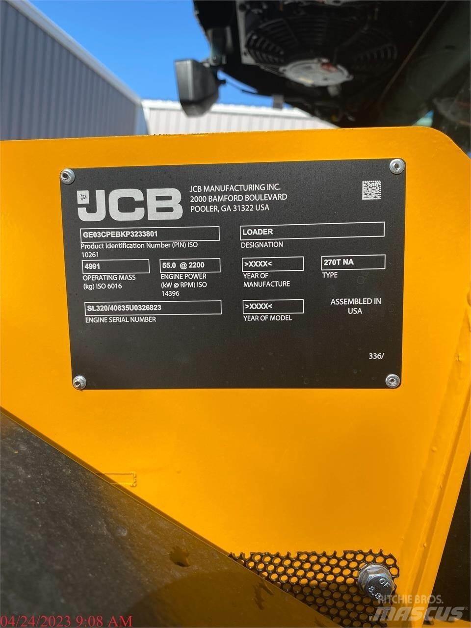 JCB 270T Krautuvai su šoniniu pasukimu