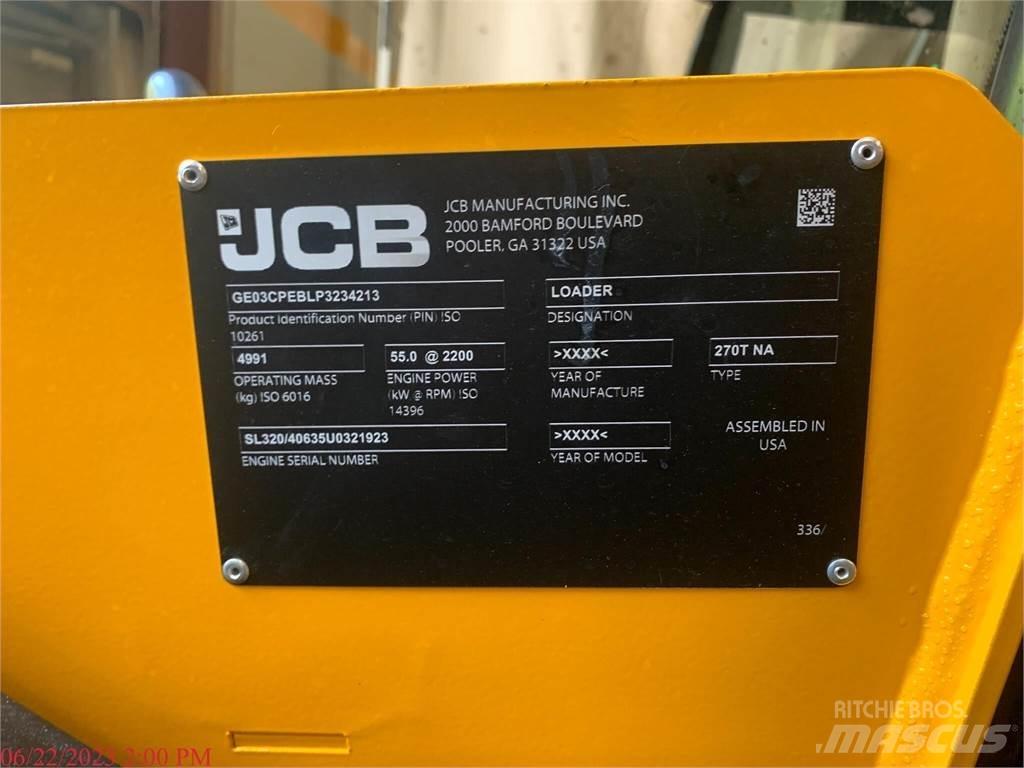 JCB 270T Krautuvai su šoniniu pasukimu
