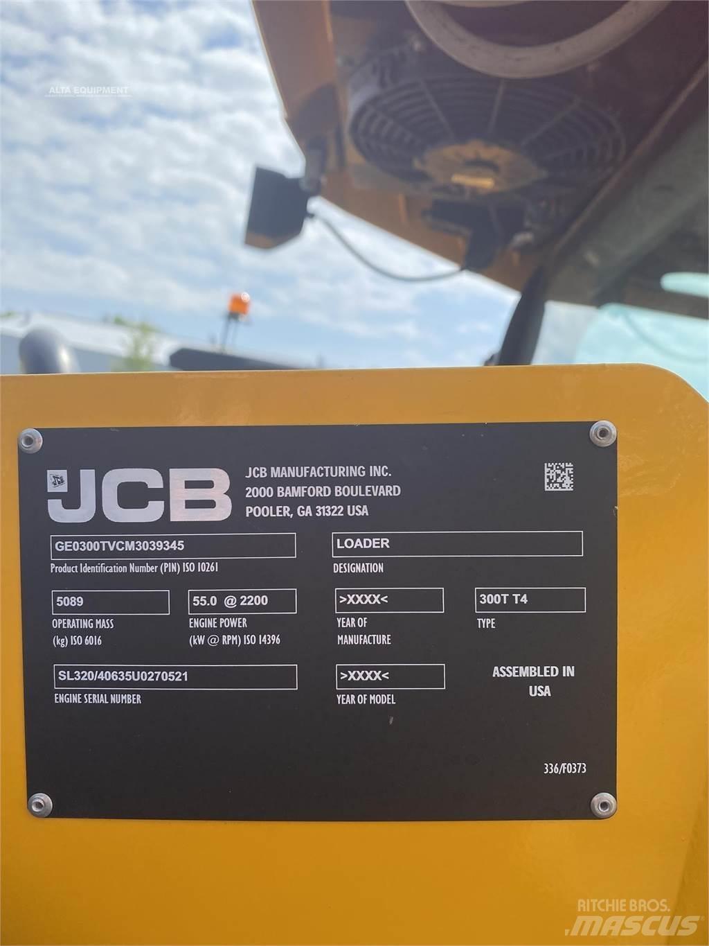 JCB 300T Krautuvai su šoniniu pasukimu