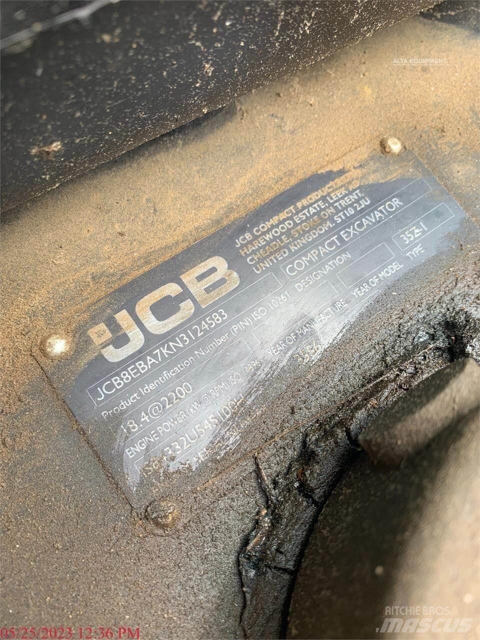 JCB 35Z-1 Mini ekskavatoriai < 7 t