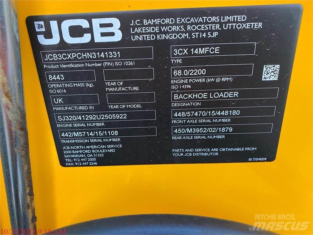 JCB 3CX14 Ekskavatoriniai krautuvai