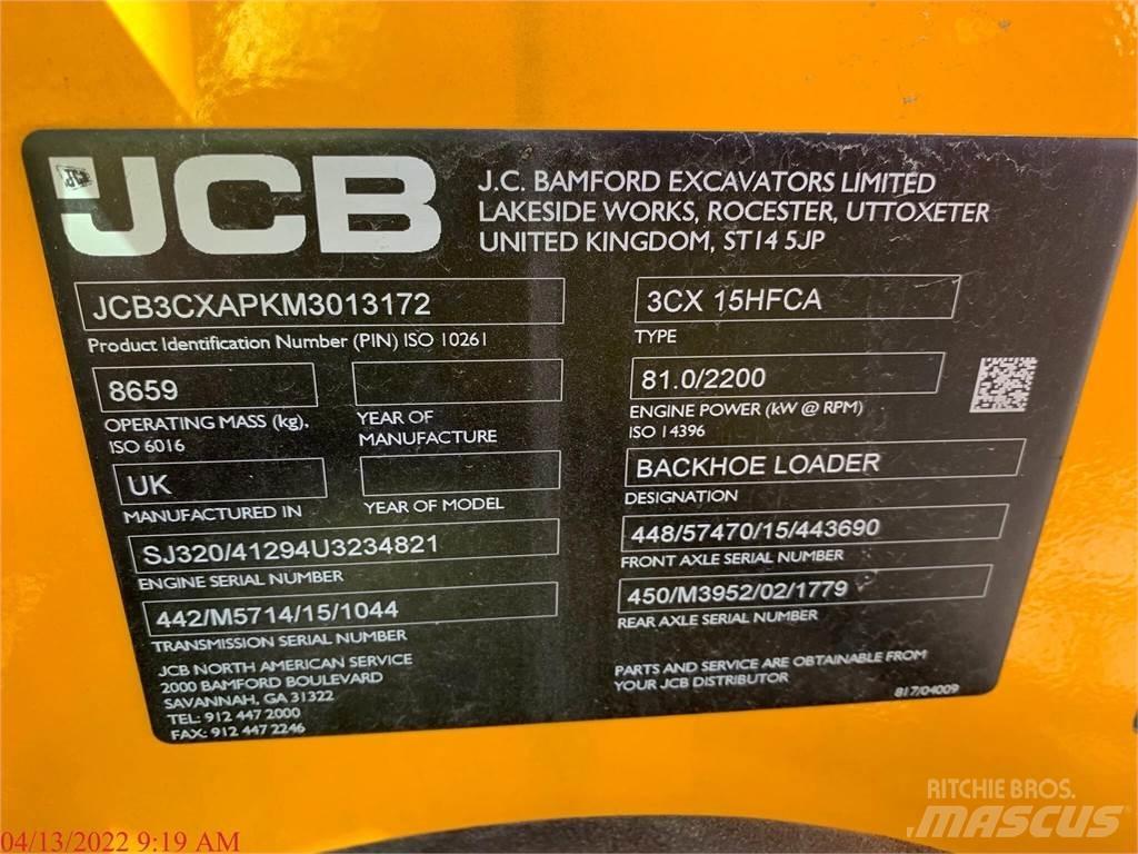 JCB 3CX15 SUPER Ekskavatoriniai krautuvai